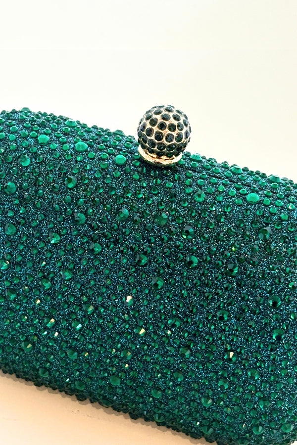 Mini Capsule Clutch - Emerald Green