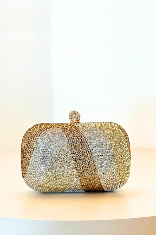 Mini Capsule Clutch - Gold, Silver, and Bronze