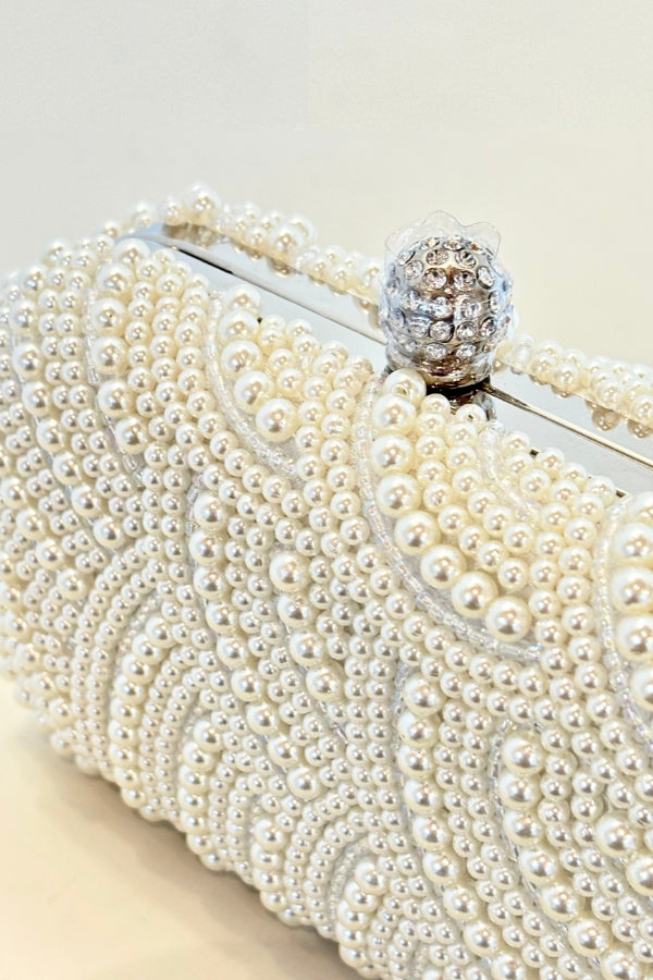 Mini Capsule Clutch - Pearl