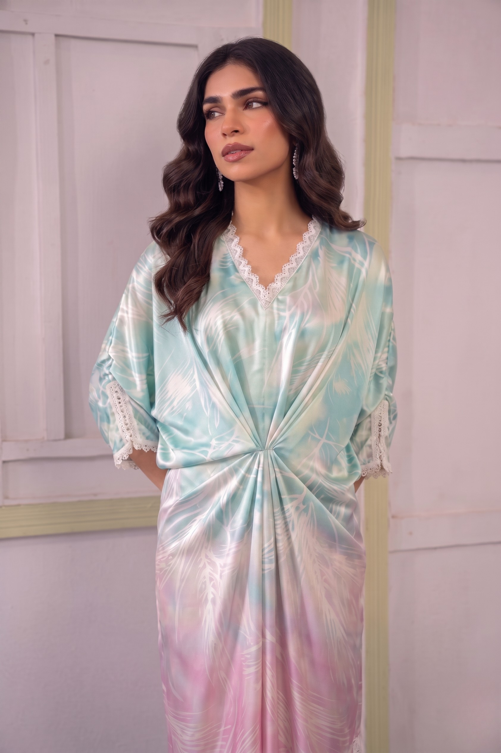 Printed Butterfly Kaftan