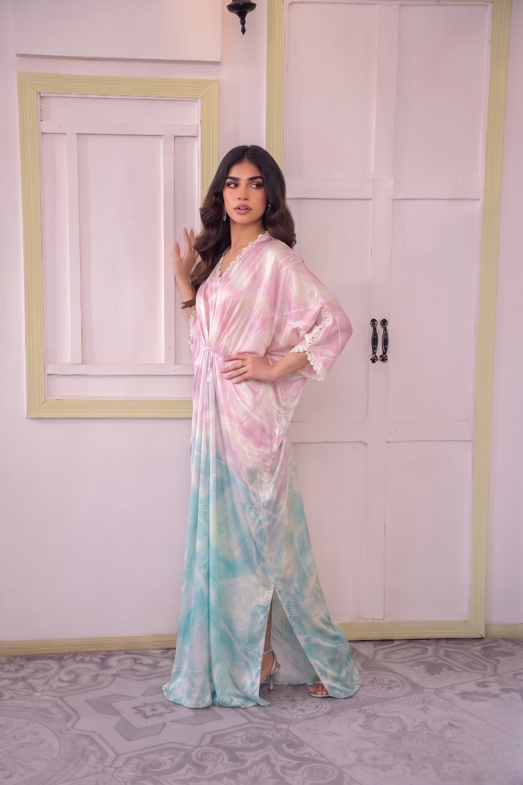 Printed Butterfly Kaftan