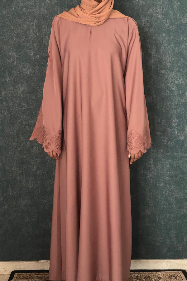 Niswa Abaya - Peach