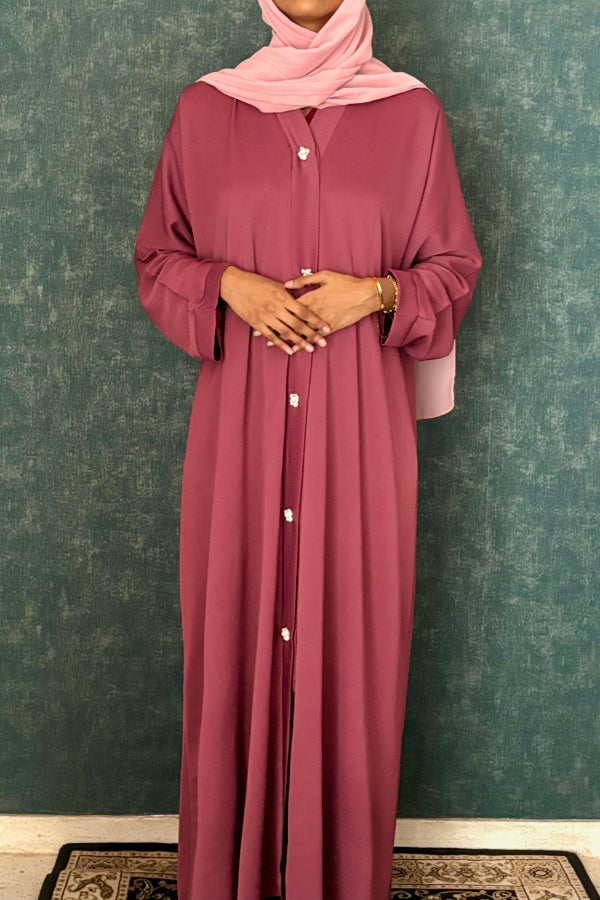 Nafasat Abaya - Pink