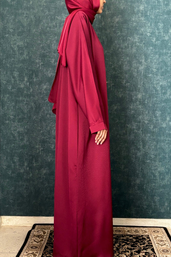 Nafasat Abaya - Maroon