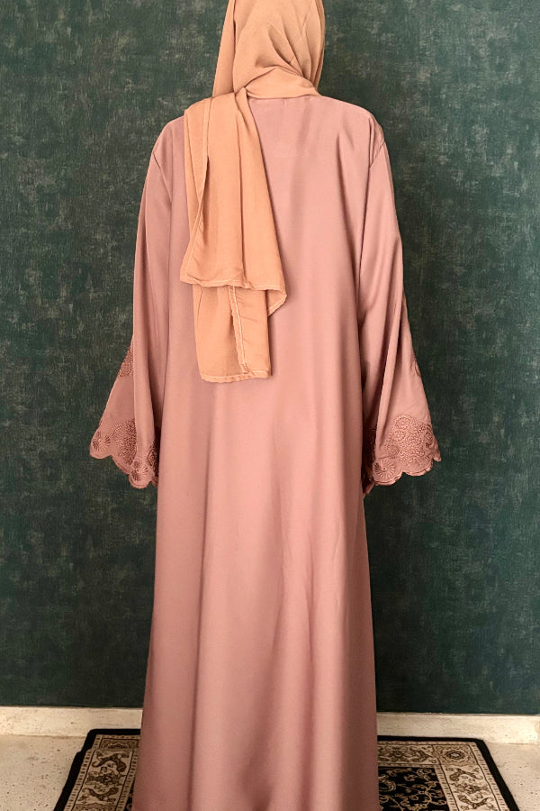 Niswa Abaya - Peach