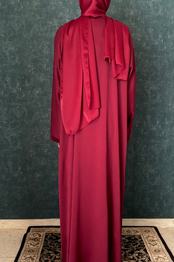 Nafasat Abaya - Maroon