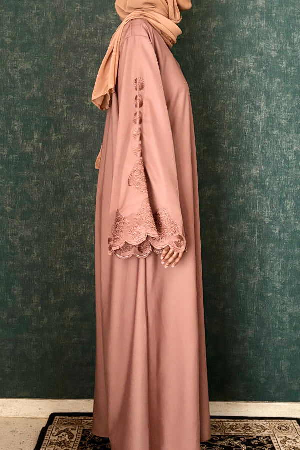 Niswa Abaya - Peach