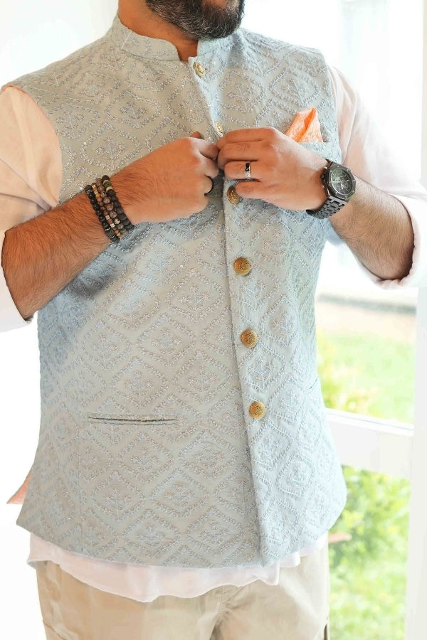 Zubair Printed Waistcoat